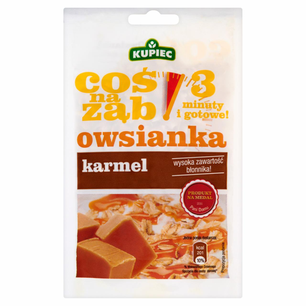 Zdjęcia - Kupiec Coś na ząb Owsianka z karmelem 50 g