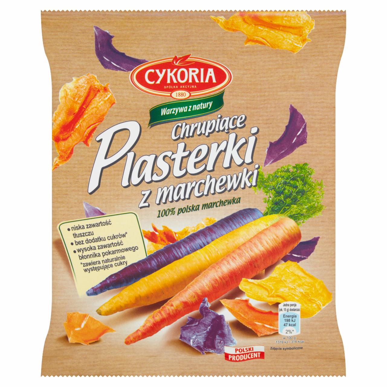 Zdjęcia - Cykoria Chrupiące plasterki z marchewki 30 g