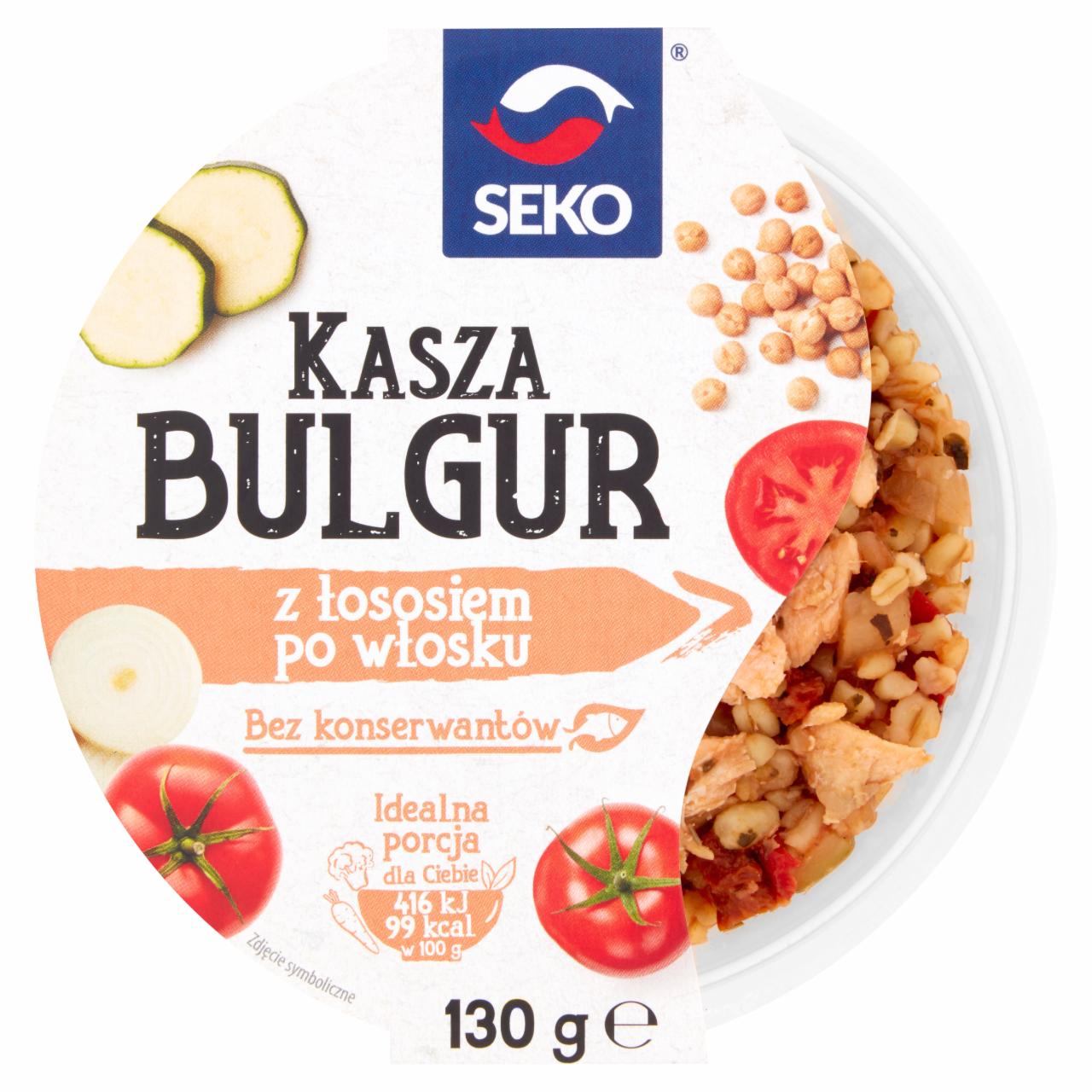 Zdjęcia - Seko Kasza bulgur z łososiem po włosku 130 g