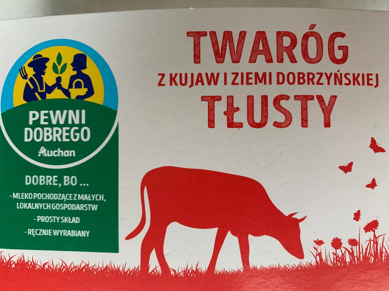 Zdjęcia - Twaróg z kujaw i ziemi dobrzyńskiej tłusty auchan