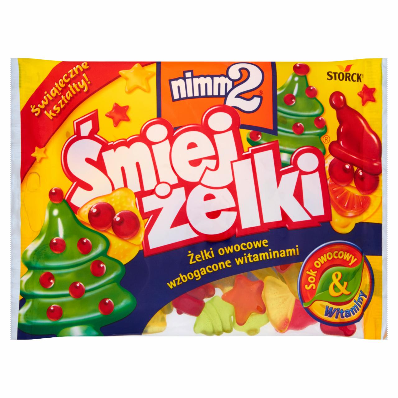 Zdjęcia - nimm2 Śmiejżelki Żelki owocowe wzbogacone witaminami oraz sokiem owocowym 180 g