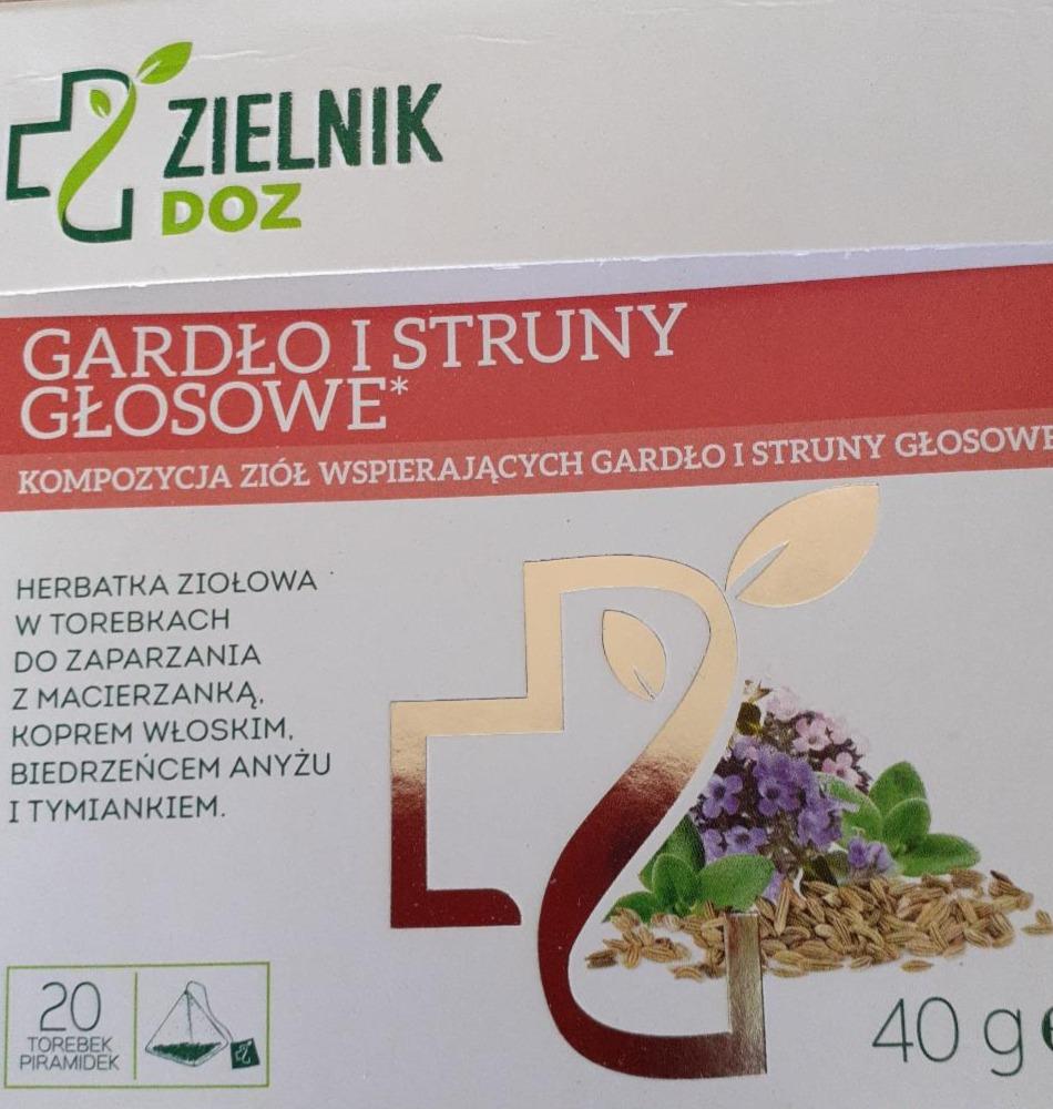 Zdjęcia - ZIELNIK DOZ GARDŁO I STRUNY GŁOSOWE, herbatka ziołowa, 20 torebek