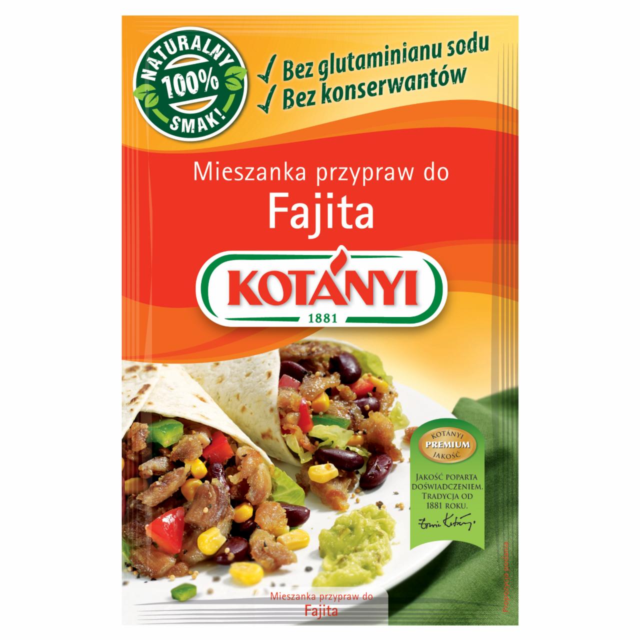 Zdjęcia - Kotányi Mieszanka przypraw do fajita 30 g