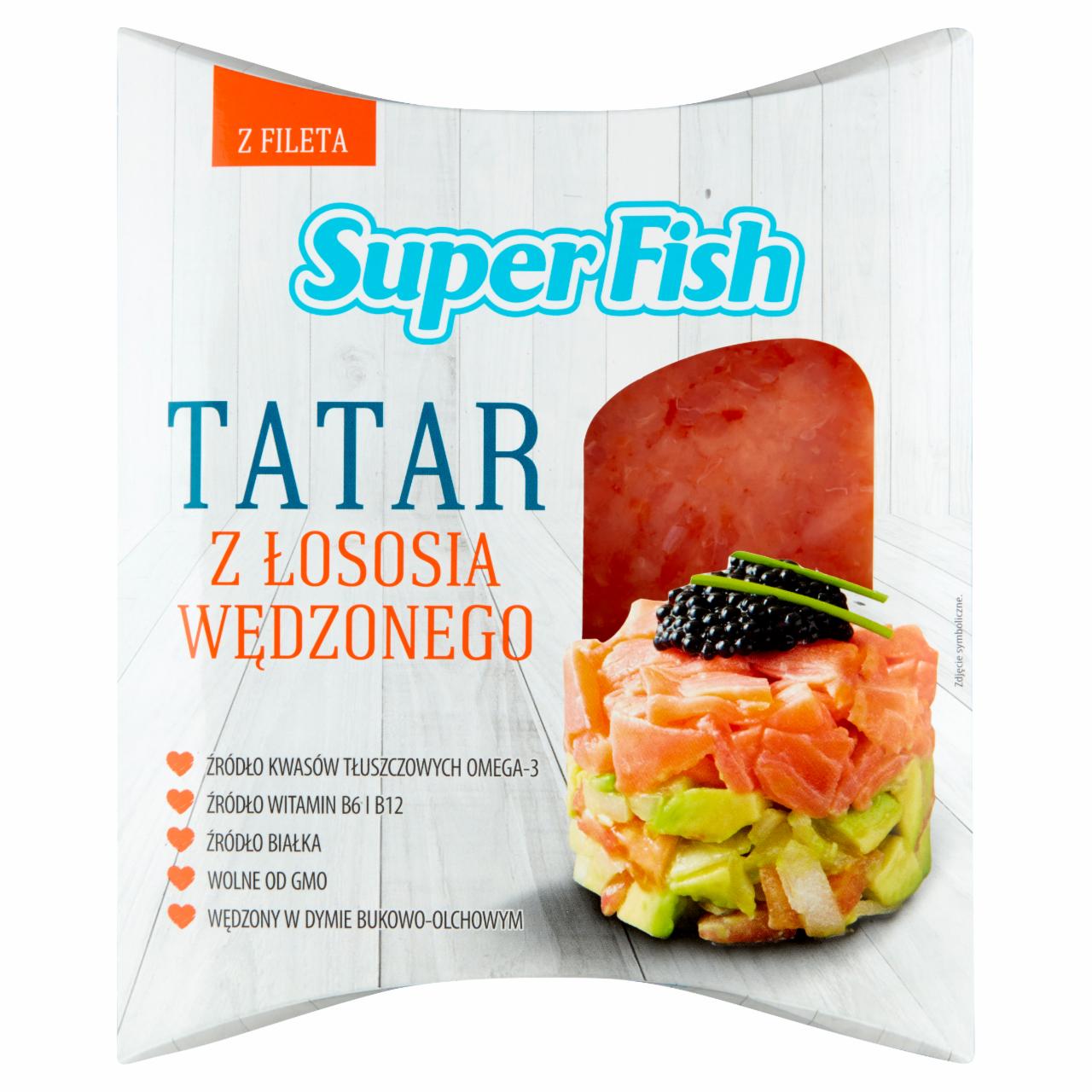 Zdjęcia - Tatar z łososia wędzonego w dymie olchowo-bukowym 150 g SuperFish