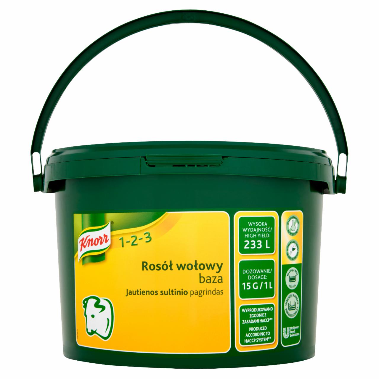 Zdjęcia - Knorr 1-2-3 Rosół wołowy baza 3,5 kg