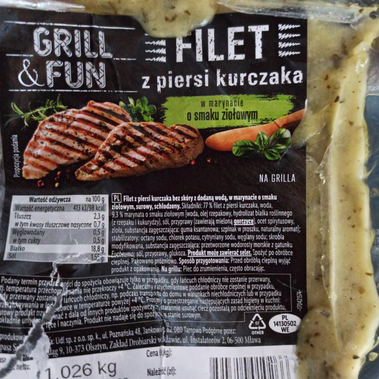 Zdjęcia - Filet z piersi kurczaka Grill & Fun