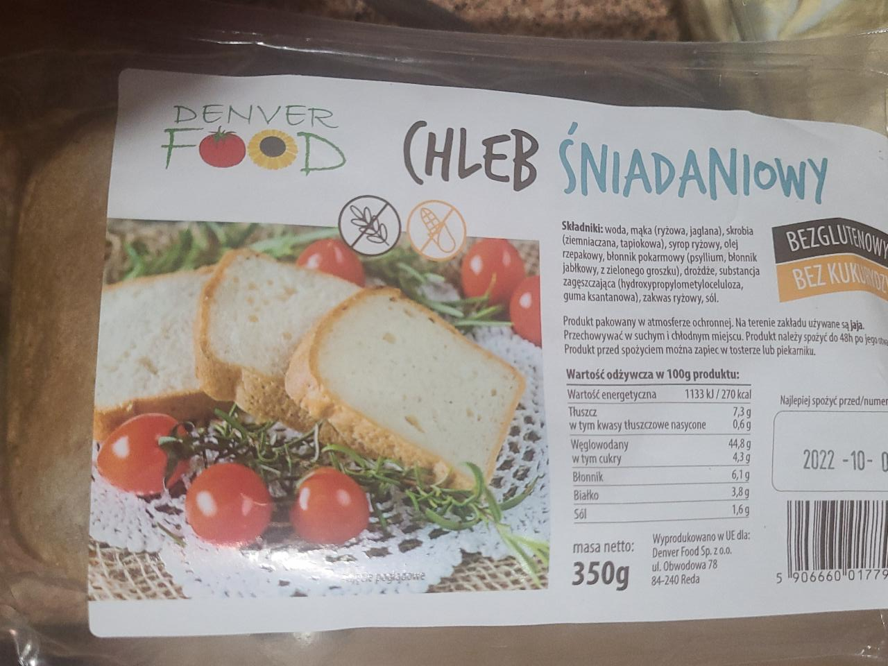 Zdjęcia - Denver Food Chleb śniadaniowy 350 g