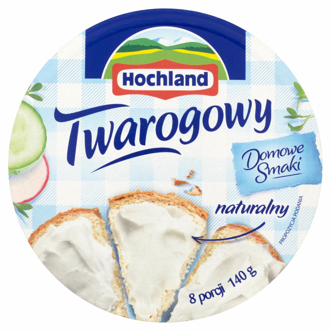 Zdjęcia - Hochland Twarogowy Ser topiony naturalny 140 g (8 porcji)