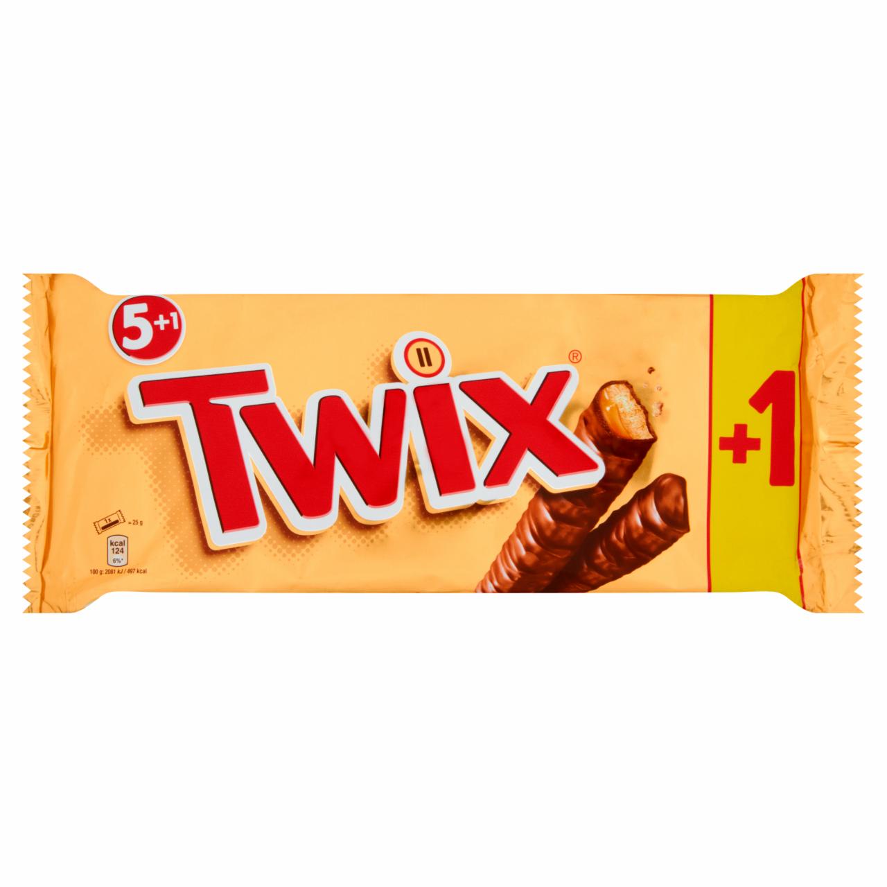 Zdjęcia - Twix Batoniki z ciastkami i karmelem oblane czekoladą 300 g (6 sztuk)