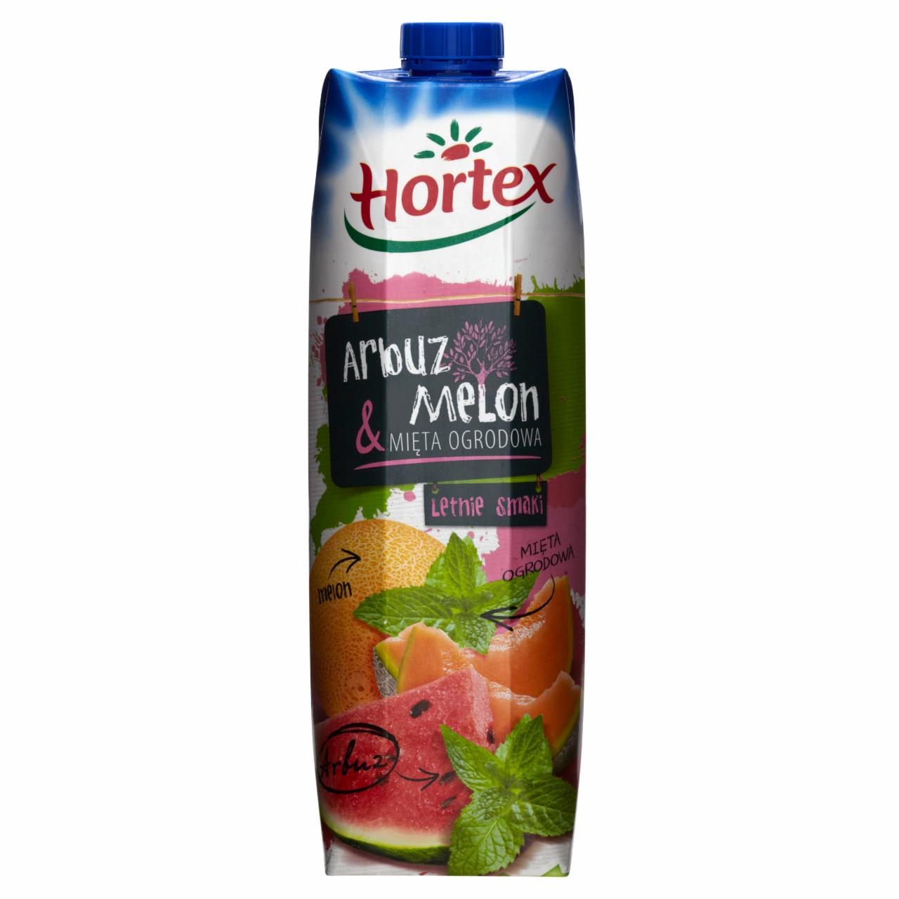 Zdjęcia - Hortex Letnie Smaki Arbuz Melon & Mięta ogrodowa Napój 1 l