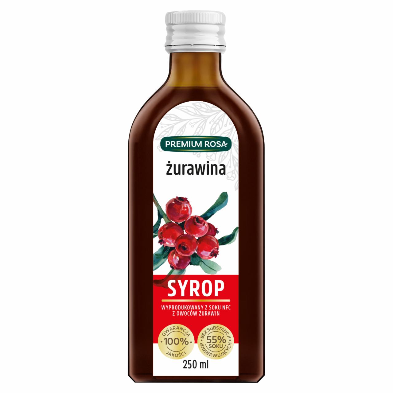 Zdjęcia - Premium Rosa Syrop żurawina 250 ml