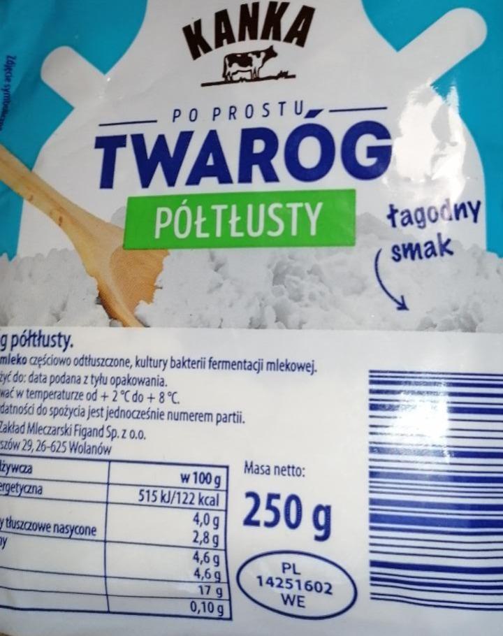 Zdjęcia - Twaróg półtłusty KANKA