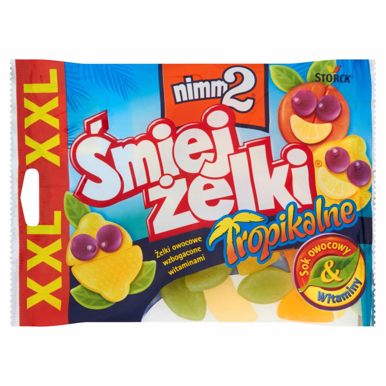 Zdjęcia - nimm2 Śmiejżelki tropikalne Żelki owocowe wzbogacone witaminami 180 g