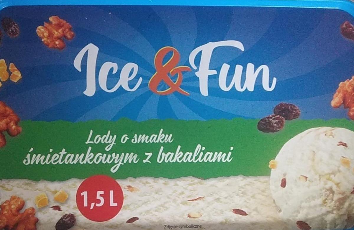 Zdjęcia - Lody o smaku śmietankowym z bakaliami Ice & Fun