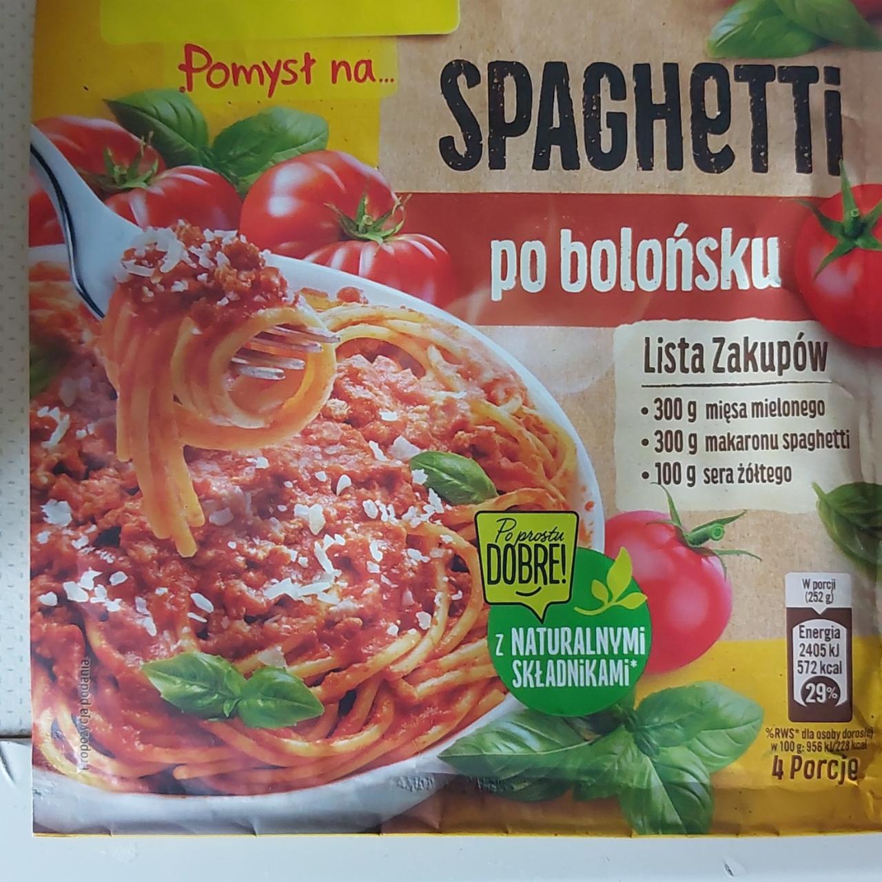 Zdjęcia - Winiary Pomysł na... Spaghetti po bolońsku 44 g