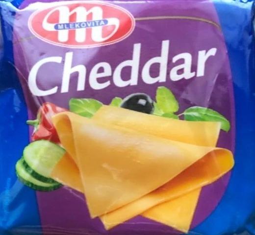 Zdjęcia - Mlekovita Cheddar Ser topiony w plastrach 130 g (8 plasterków)