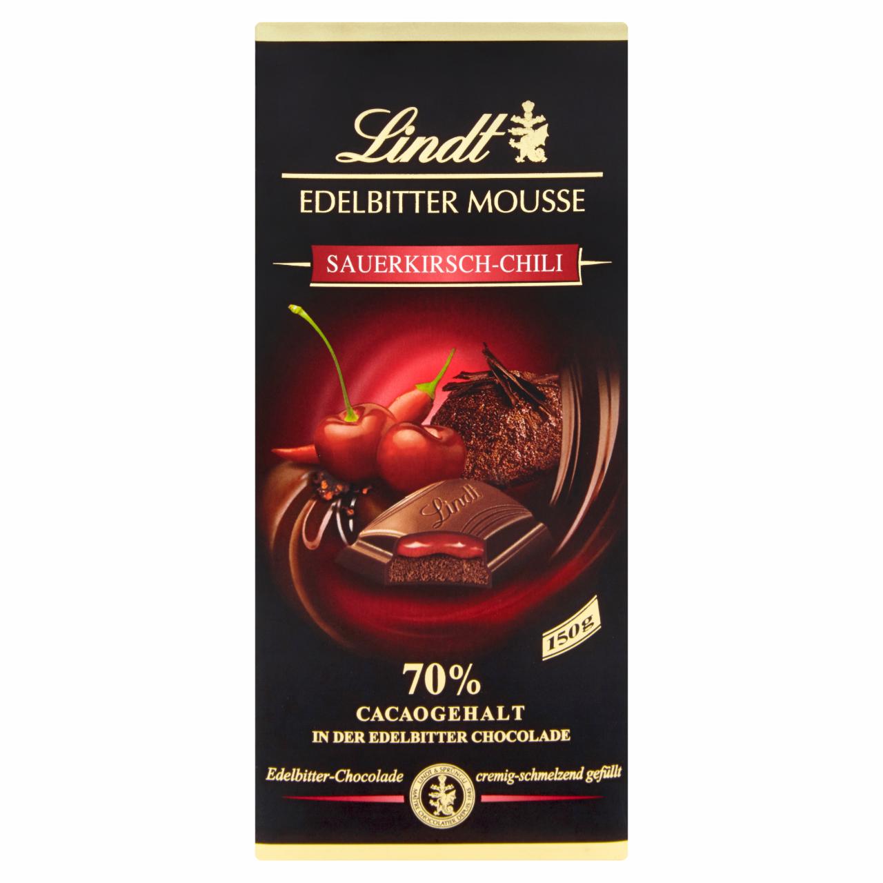 Zdjęcia - Creation 70% Cocoa Gorzka czekolada z musem czekoladowym i nadzieniem wiśniowym z chilli Lindt