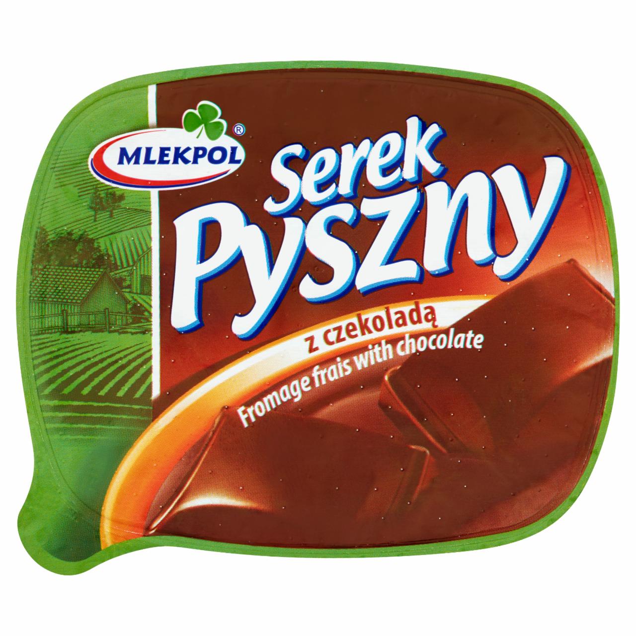 Zdjęcia - Mlekpol Pyszny Serek z czekoladą 140 g