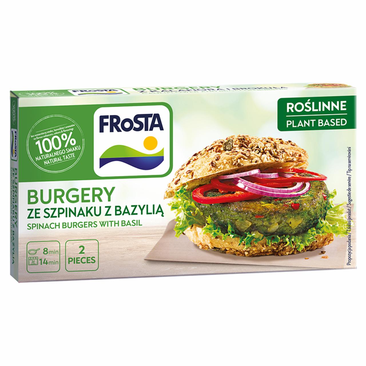 Zdjęcia - FRoSTA Burgery ze szpinaku z bazylią 200 g (2 sztuki)