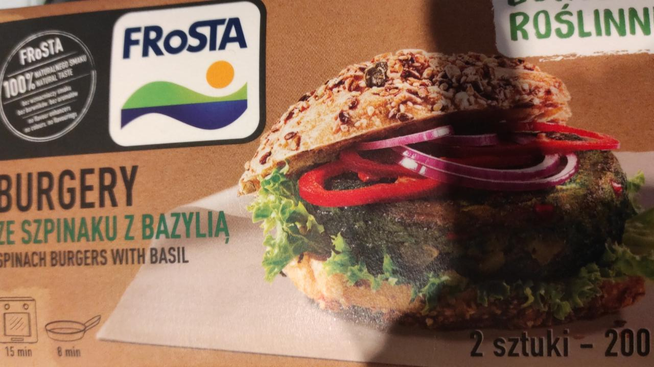 Zdjęcia - FRoSTA Burgery ze szpinaku z bazylią 200 g (2 sztuki)