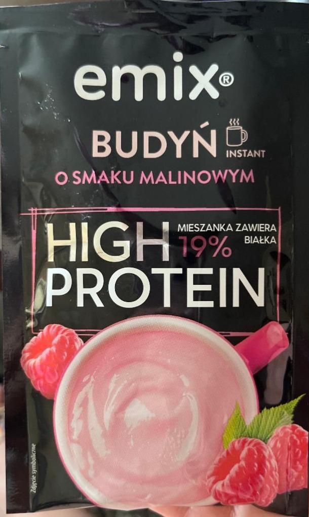 Zdjęcia - Budyń high protein o smaku malinowym Emix