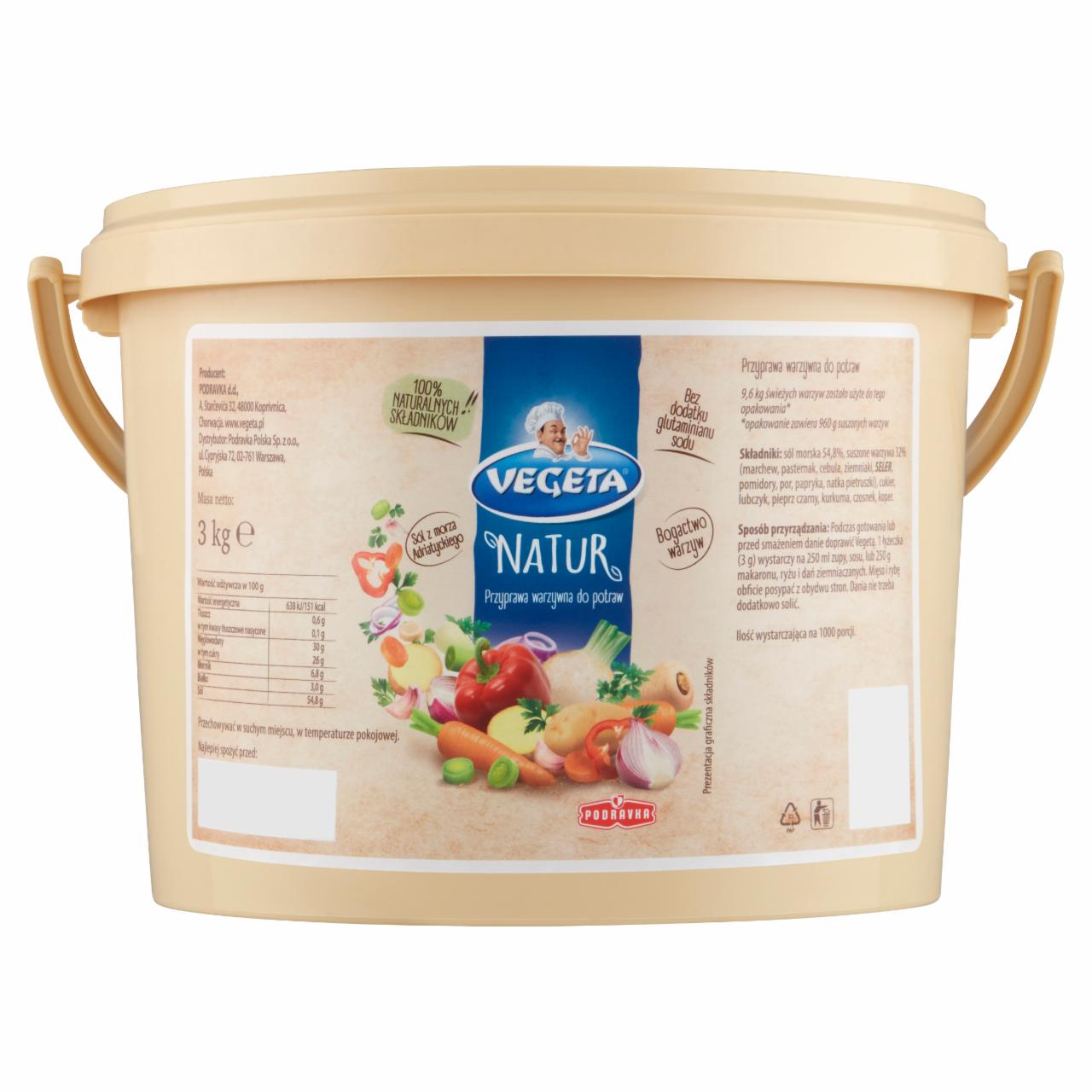 Zdjęcia - Vegeta Natur Przyprawa warzywna do potraw 3 kg