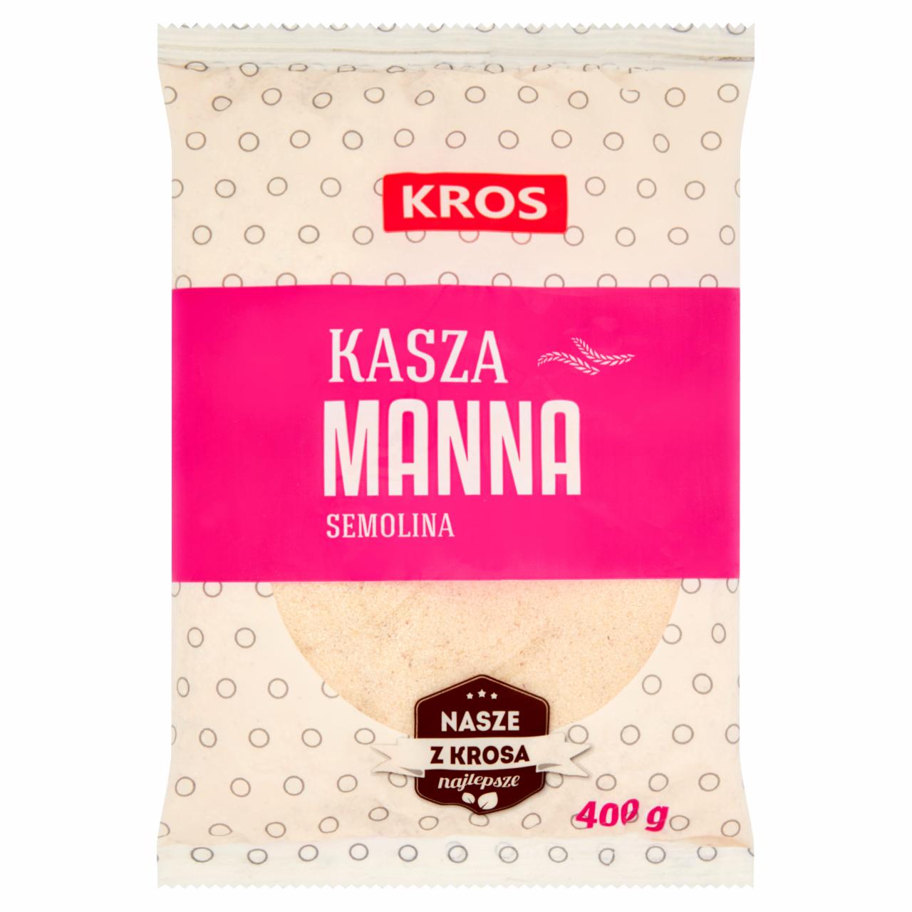 Zdjęcia - KROS Kasza manna 400 g