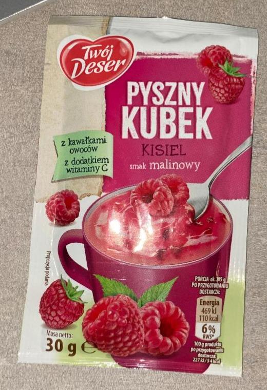 Zdjęcia - Pyszny kubek kisiel malinowy Twój Deser