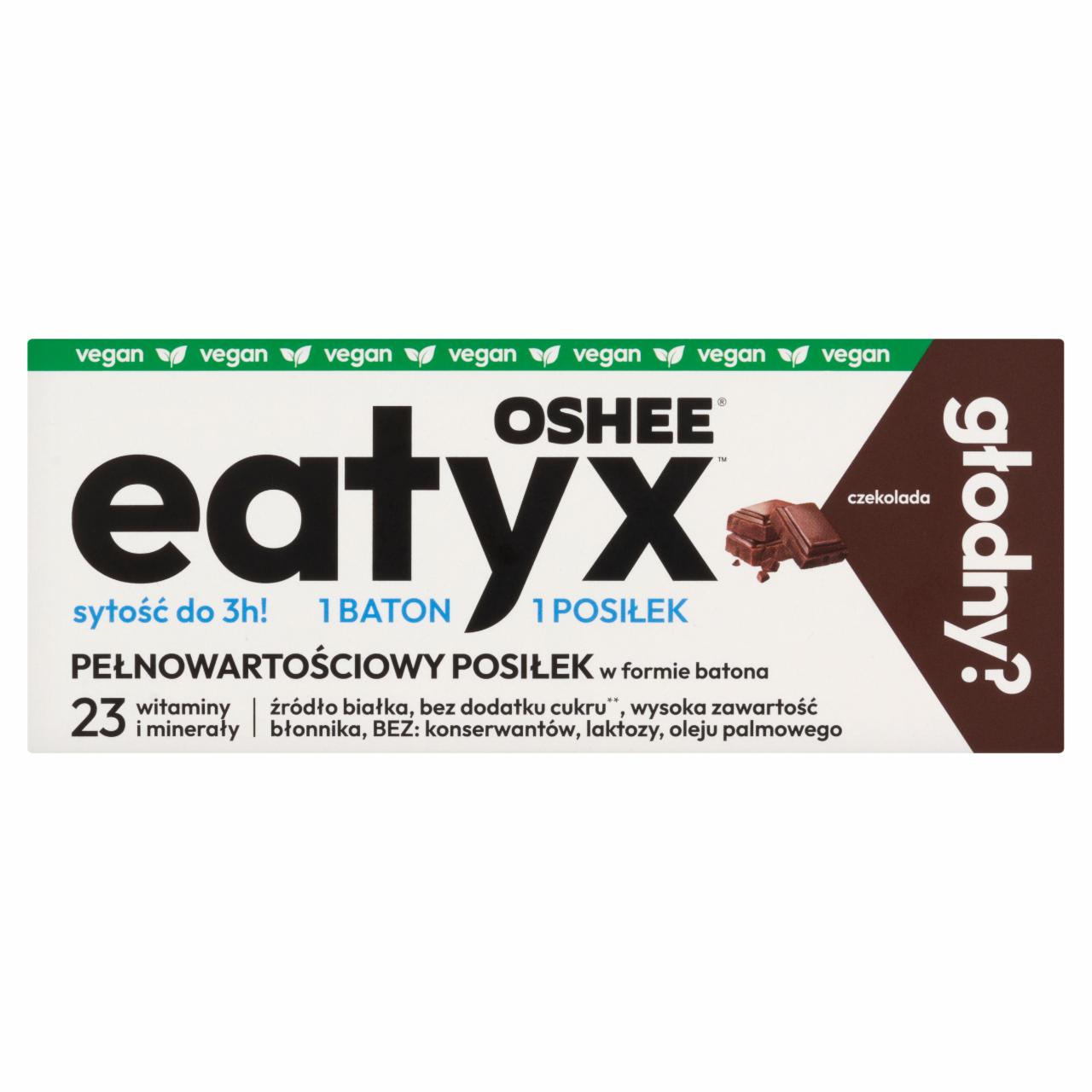 Zdjęcia - Oshee Eatyx Pełnowartościowy posiłek w formie batona czekolada 60 g