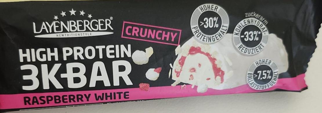 Zdjęcia - Baton High protein 3 K-Bar Raspberry White Layenberger