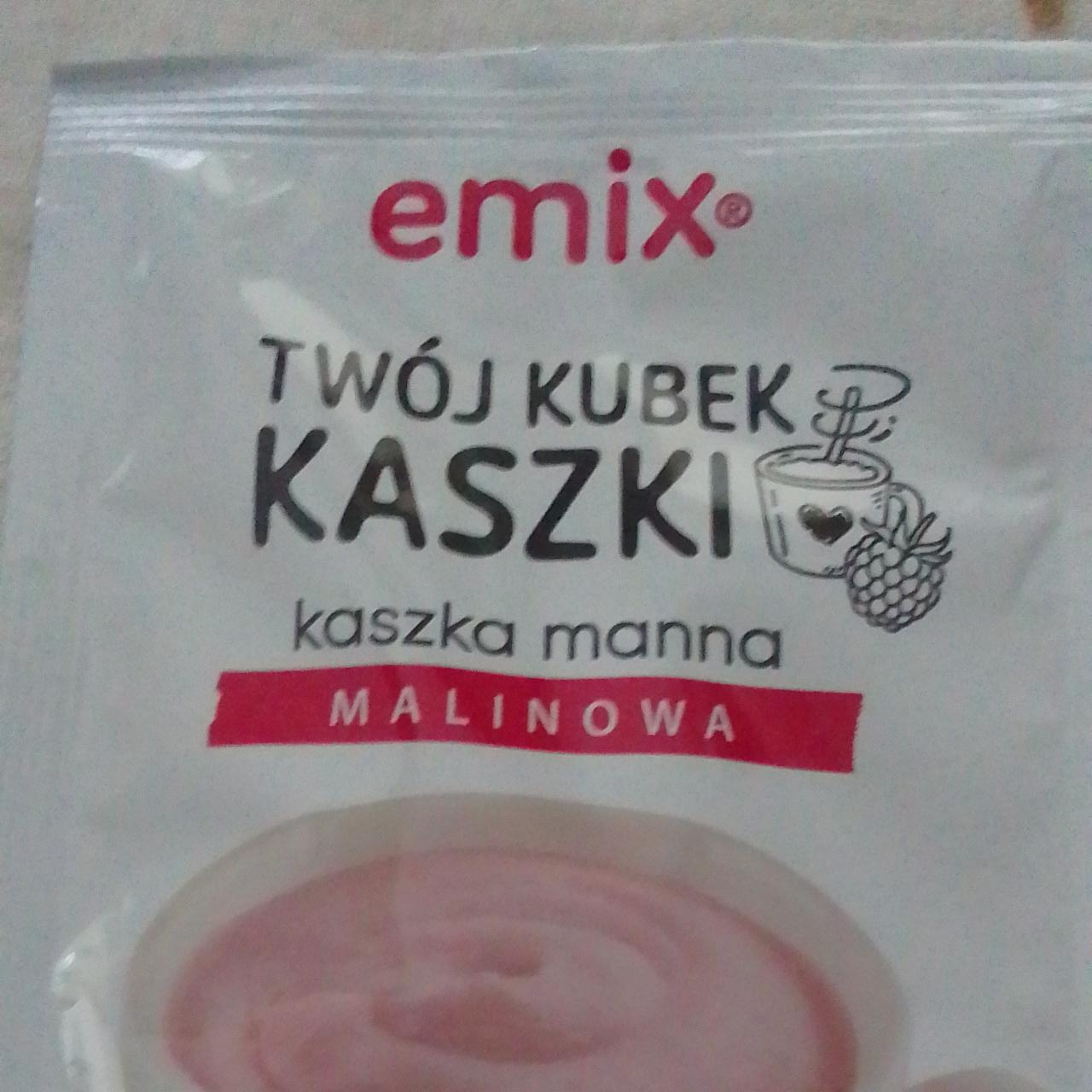 Zdjęcia - Twój kubek kaszki kaszka manna malinowa Emix