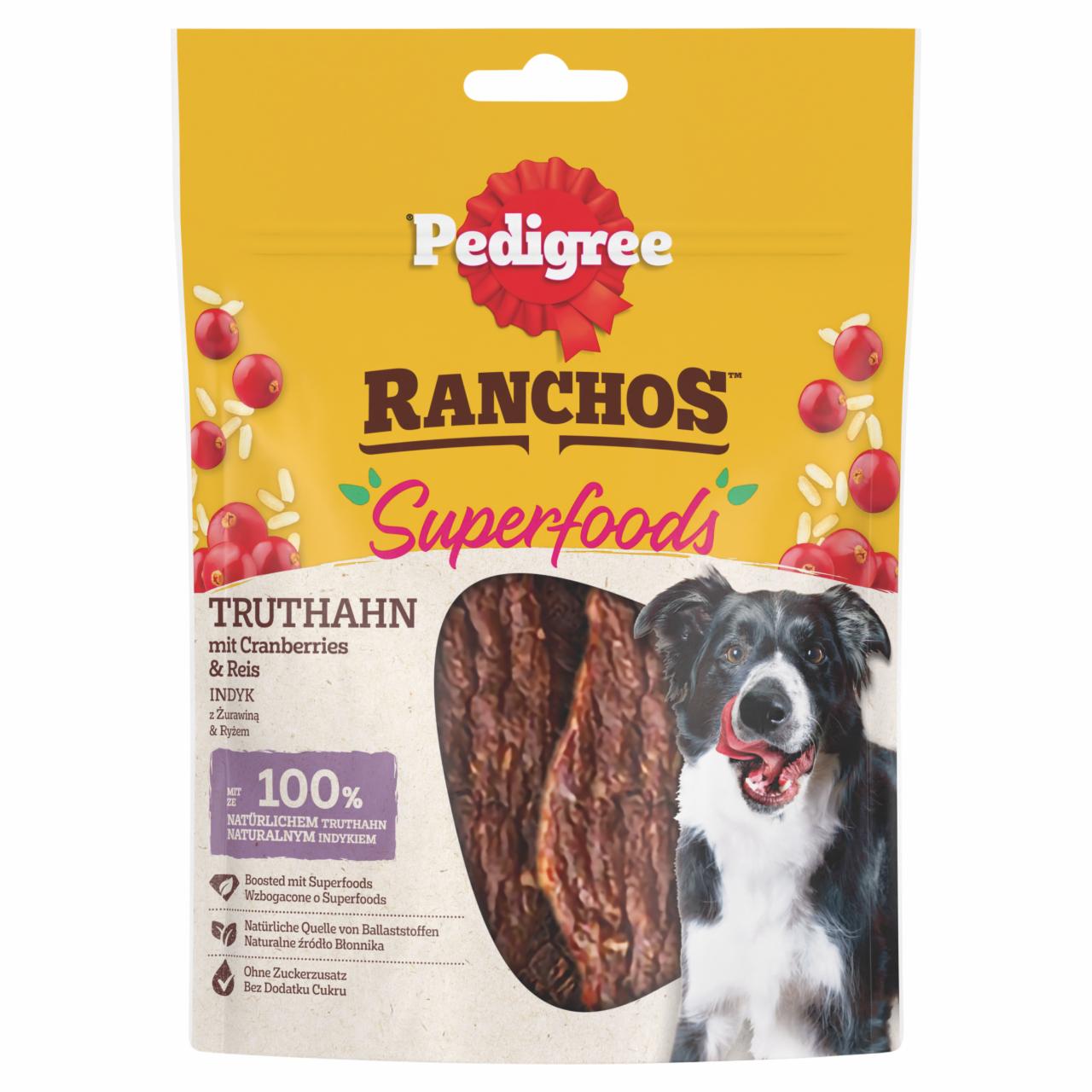 Zdjęcia - Pedigree Ranchos Superfoods Karma uzupełniająca dla dorosłych psów indyk z żurawiną & ryżem 70 g 