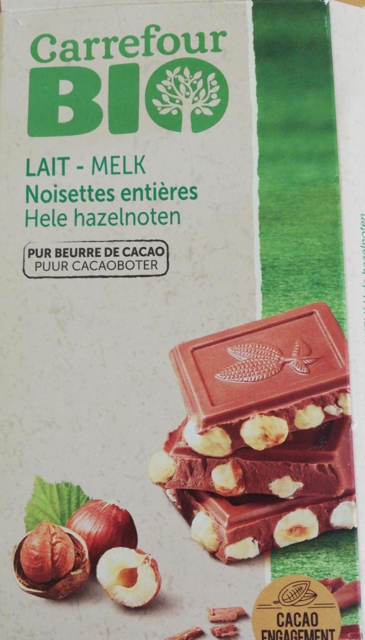 Zdjęcia - Melk hele hazelnoten Carrefour BIO