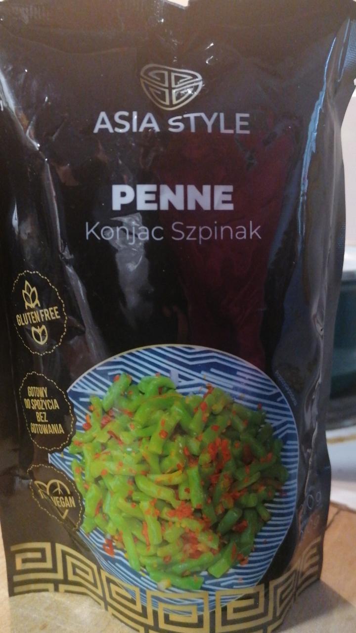 Zdjęcia - Penne Konjac Szpinak Asia Style