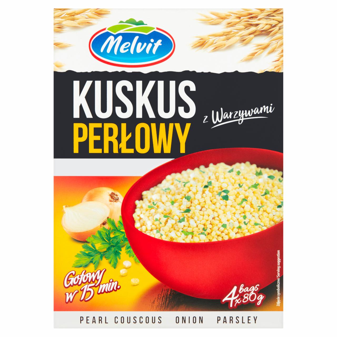 Zdjęcia - Melvit Kuskus perłowy z warzywami 320 g (4 x 80 g)