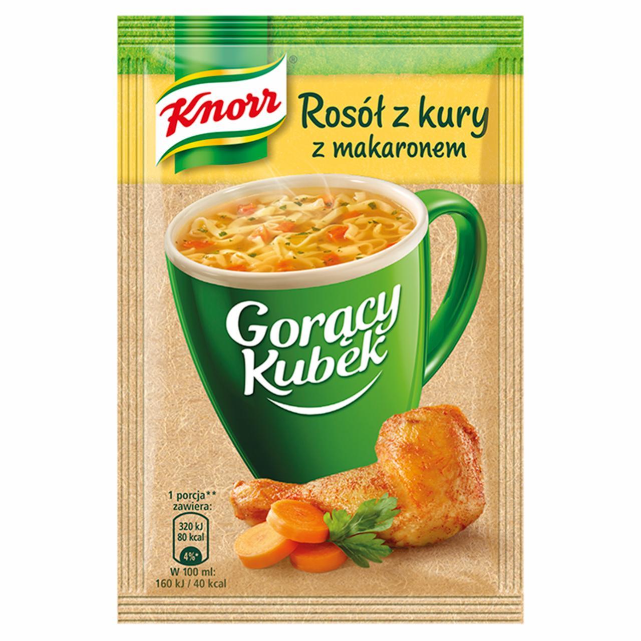 Zdjęcia - Gorący Kubek Rosół z kury z makaronem 12 g Knorr