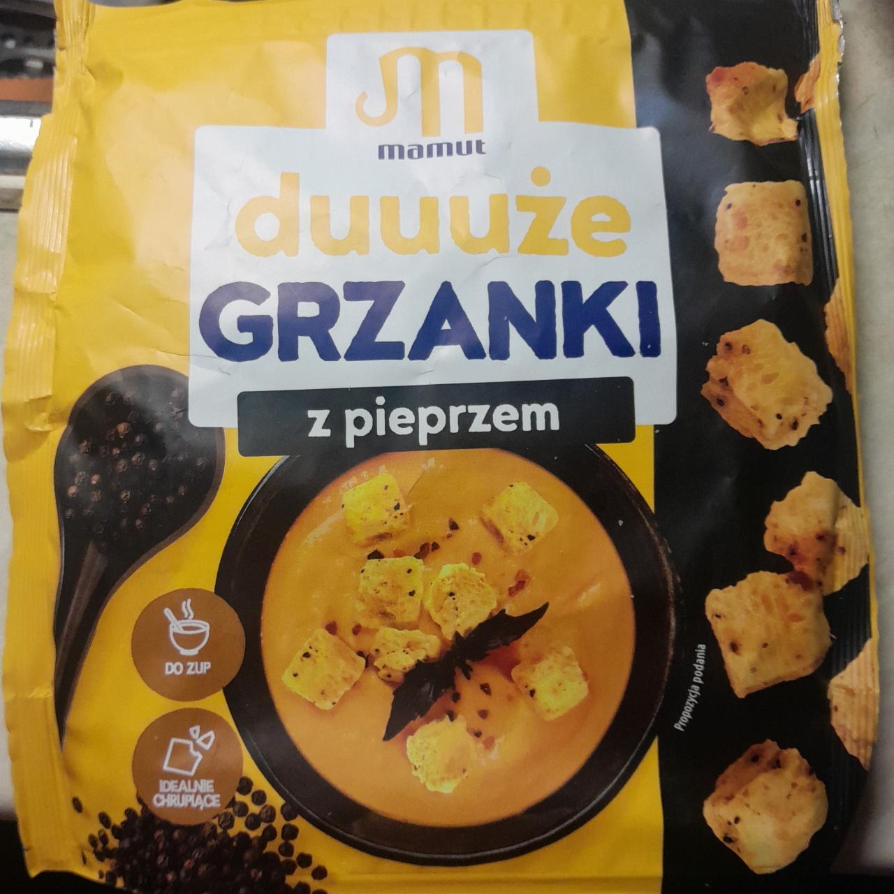 Zdjęcia - Grzanki duuuże z pieprzem Mamut