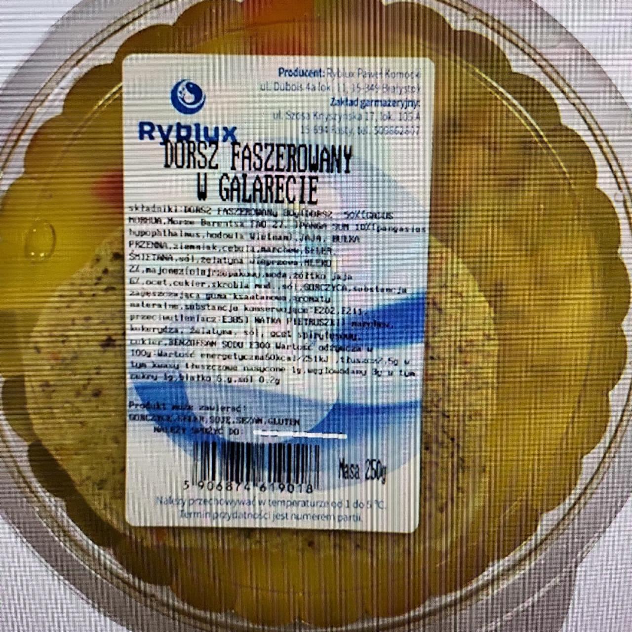 Zdjęcia - Dorsz faszerowany w galarecie Ryblux