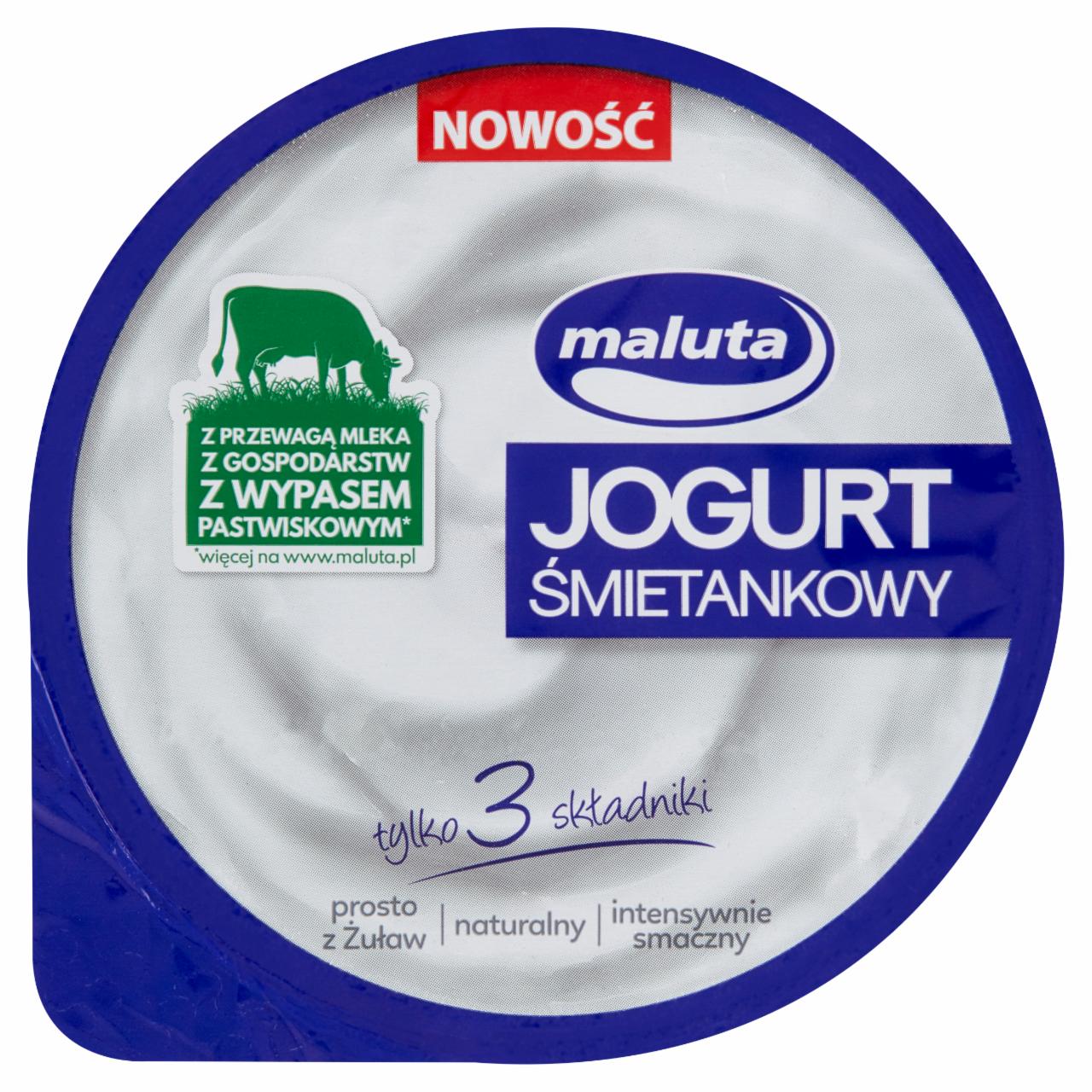 Zdjęcia - Jogurt śmietankowy naturalny bez laktozy Maluta