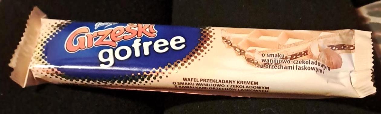 Zdjęcia - Grześki gofree Wafel smak wanilia i czekolada z orzechami 33 g