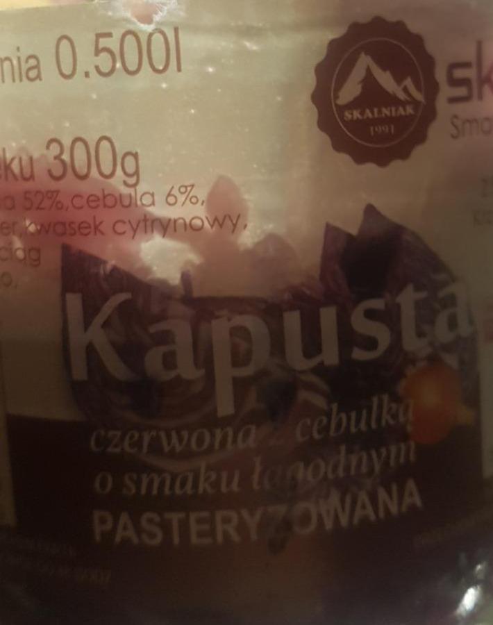 Zdjęcia - Kapusta czerwona z cebulką o smaku łagodnym pasteryzowana Skalniak