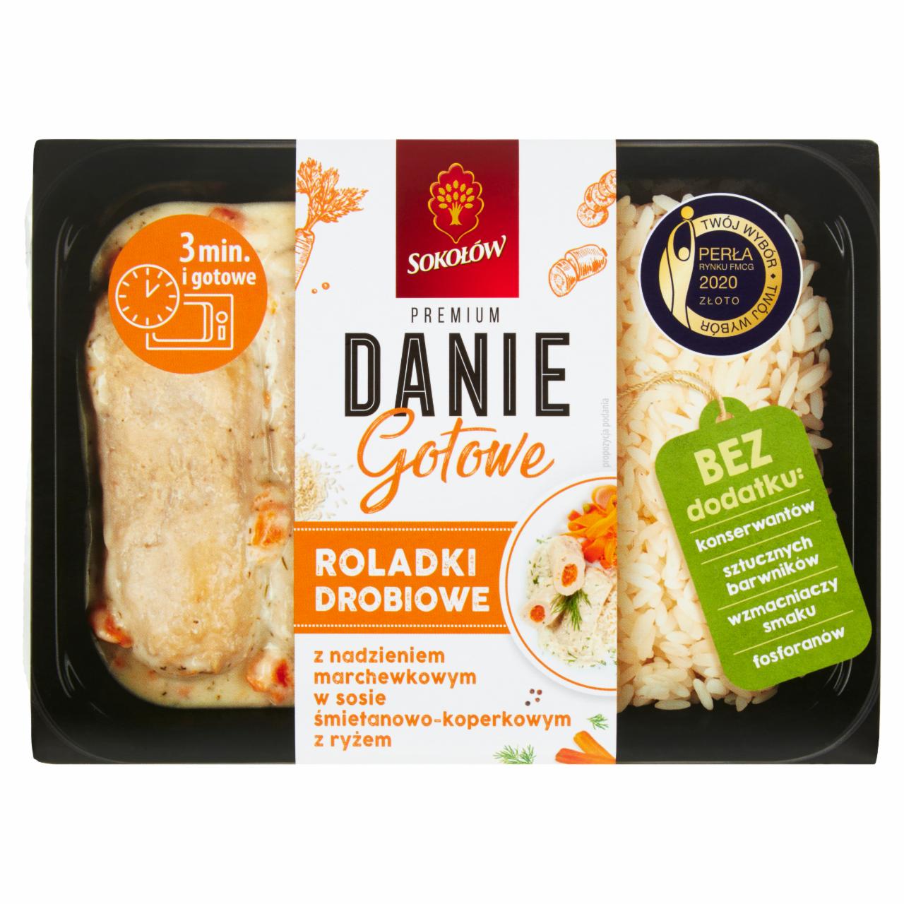 Zdjęcia - Sokołów Premium Danie gotowe roladki drobiowe 360 g