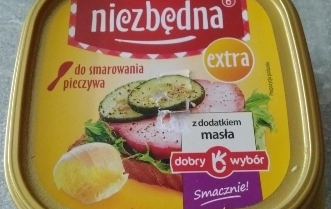 Zdjęcia - Extra Margaryna półtłusta z dodatkiem masła Niezbędna