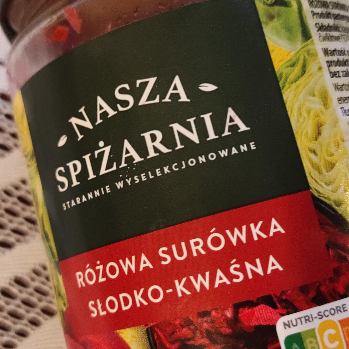 Zdjęcia - Różowa surówka słodko kwaśna Nasza Spiżarnia