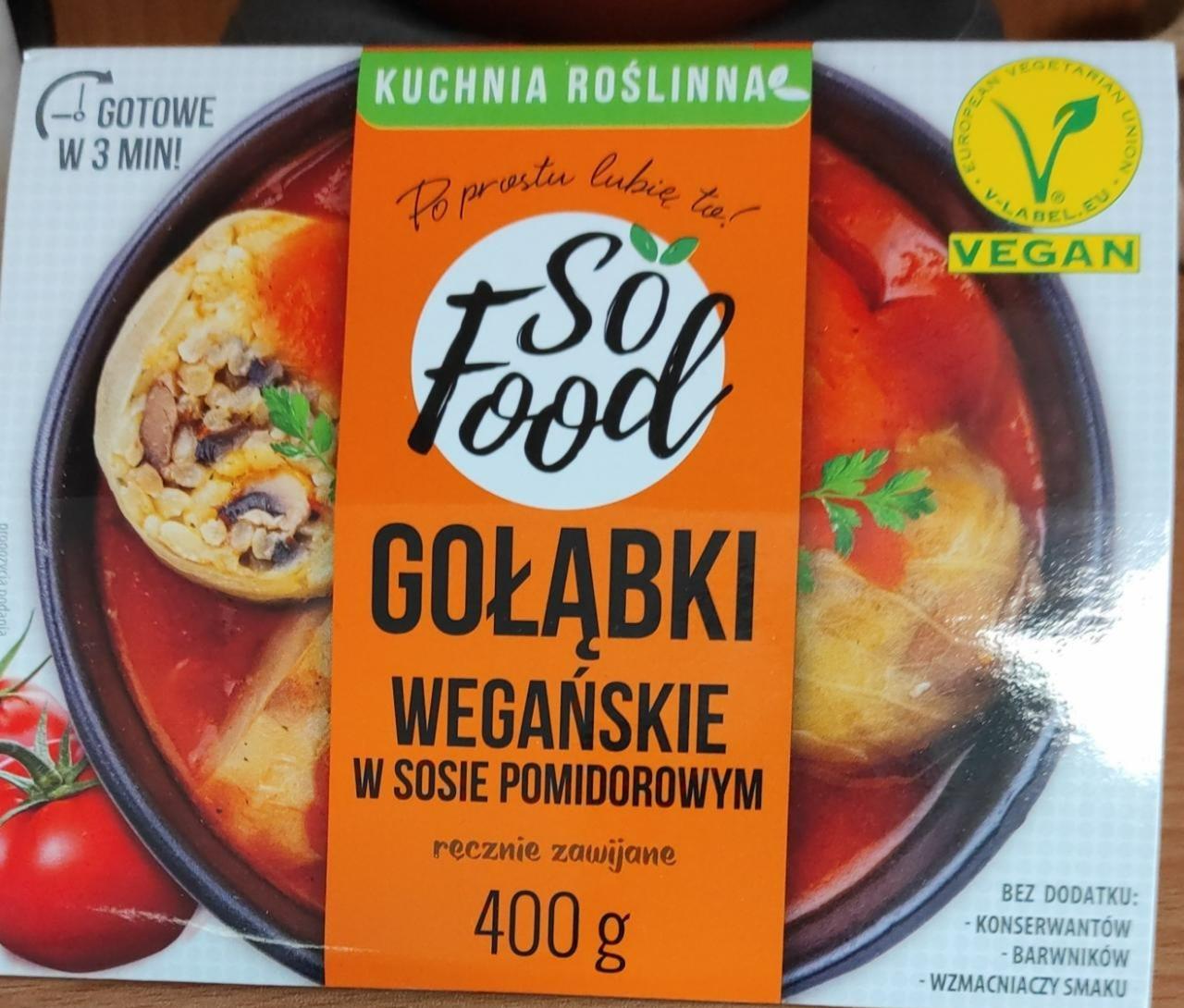 Zdjęcia - Gołąbki wegańskie w sosie pomidorowym So food