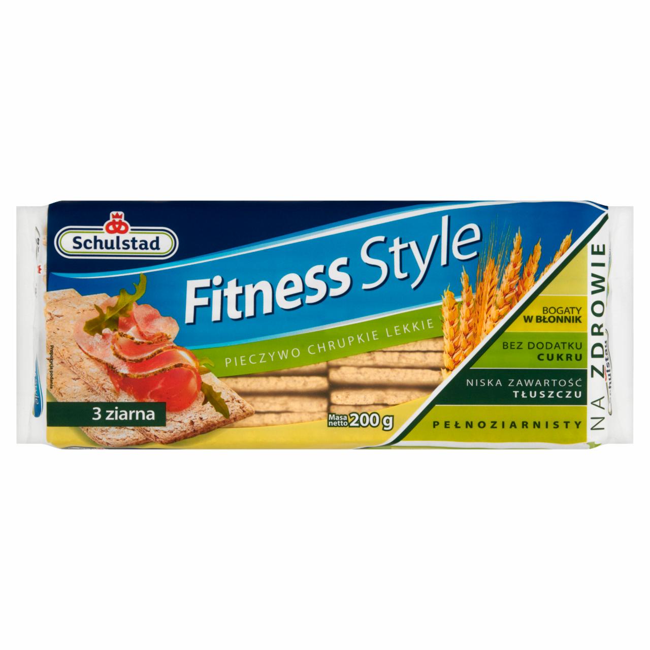 Zdjęcia - Schulstad Fitness Style Pieczywo chrupkie lekkie 3 ziarna 200 g