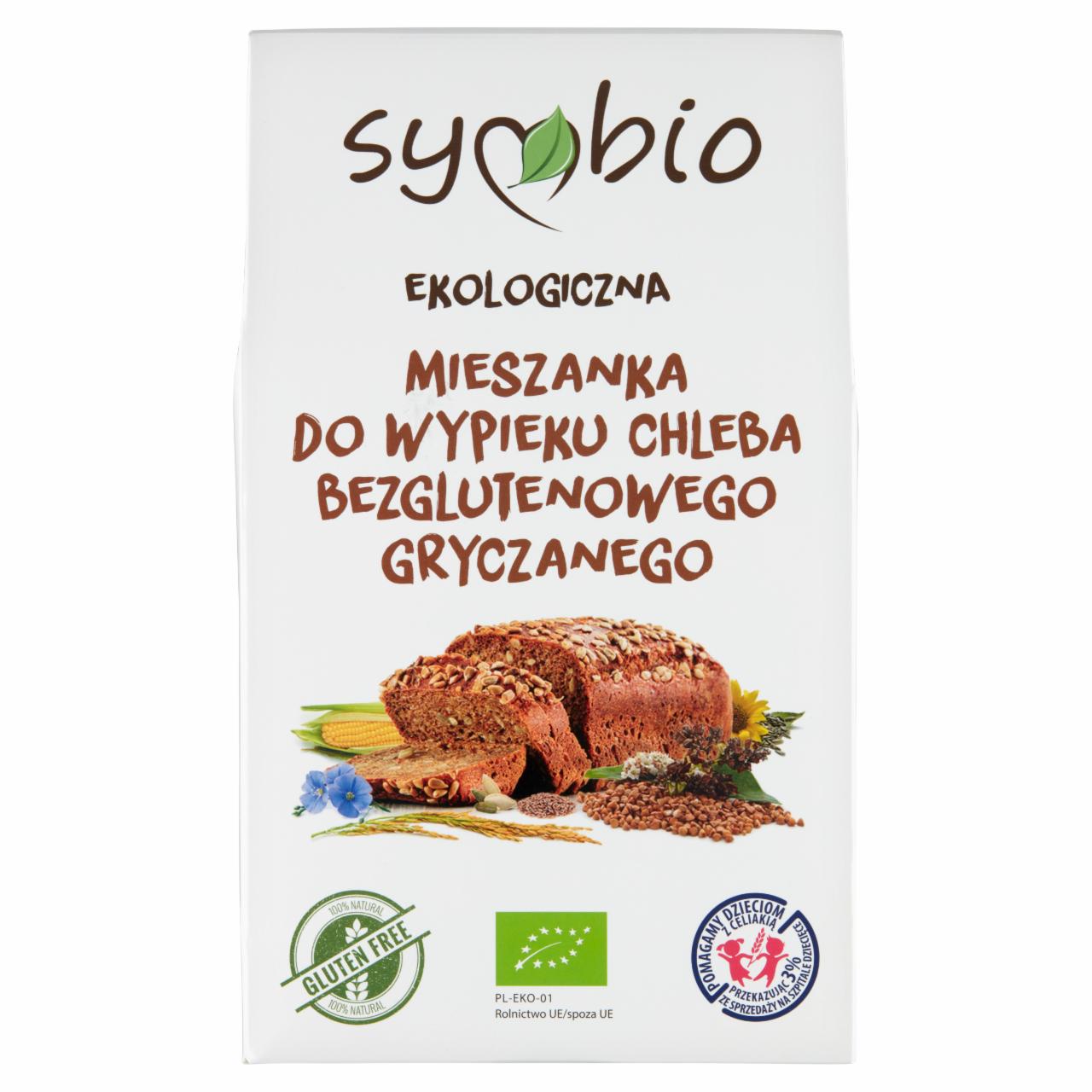 Zdjęcia - Symbio Ekologiczna mieszanka do wypieku chleba bezglutenowego gryczanego 470 g