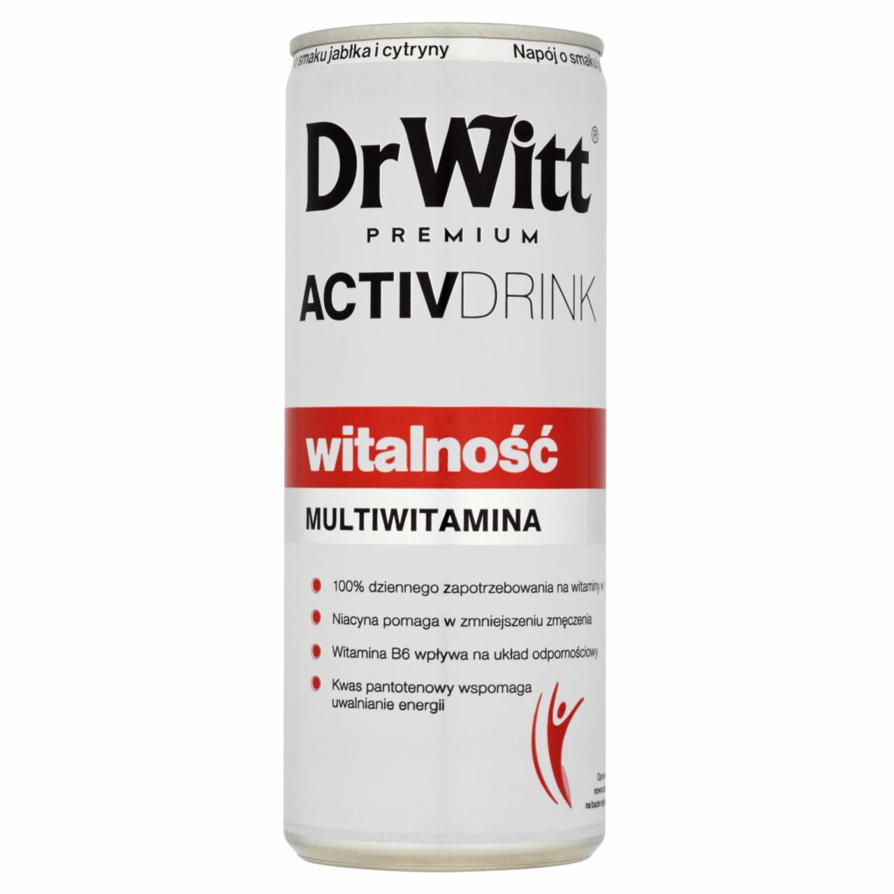 Zdjęcia - Dr Witt Premium Activdrink Witalność Napój o smaku jabłka i cytryny 250 ml