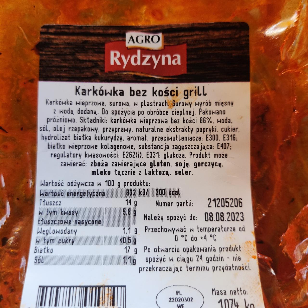 Zdjęcia - Karkówka bez kości grill Agro Rydzyna