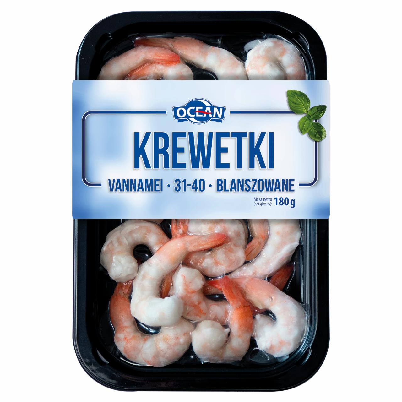 Zdjęcia - Ocean Krewetki białe 31-40 blanszowane 180 g